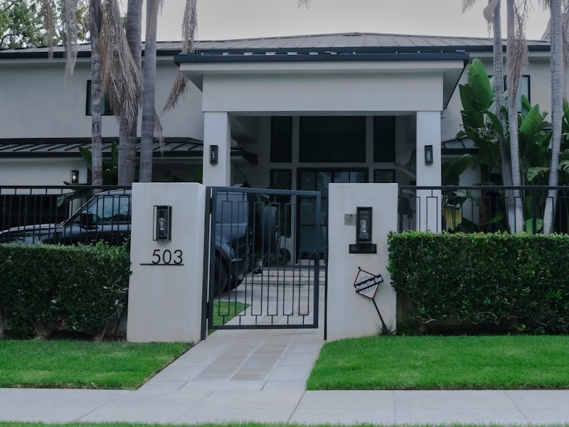 Modern residential home with well-maintained exterior siding and landscaping